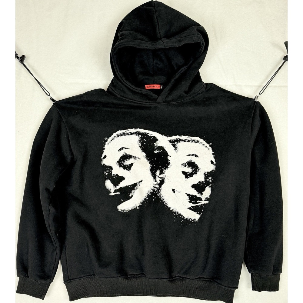 BrandJewelryCo Double Joker Hoodie XL Heavyweight Rare Sold‎ Out Streetwear Bat